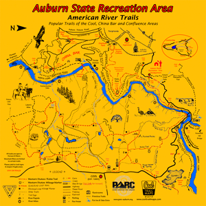 Auburn State Recreation Area BELOW Confluence Map