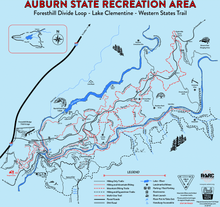 Load image into Gallery viewer, Auburn State Recreation Area ABOVE Confluence Map