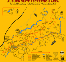 Load image into Gallery viewer, Auburn State Recreation Area ABOVE Confluence Map