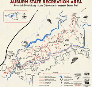 Auburn State Recreation Area ABOVE Confluence Map
