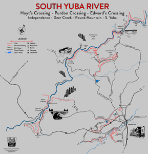 South Yuba River and Nevada City Map
